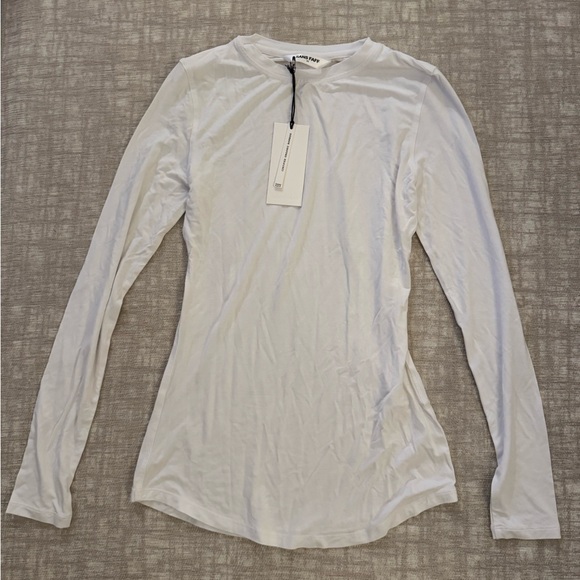 NEW TAGS ON White Sans Faff Long Sleeve Shirt - Picture 1 of 2